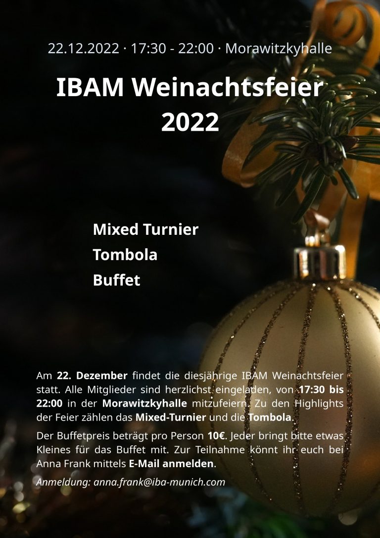 IBAM Weinachtsfeier 2022